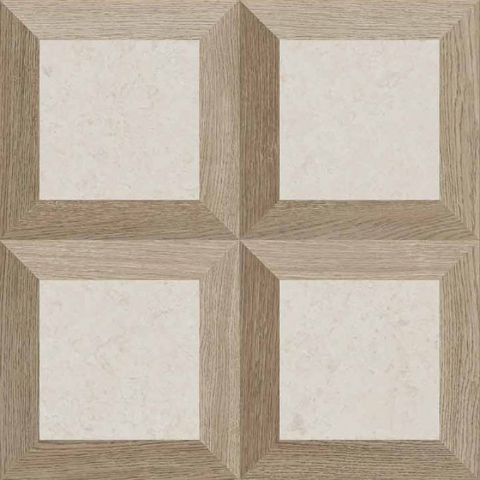 V Stone Frame 60x60 Nat