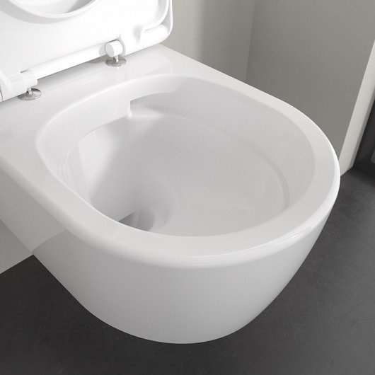 Унитаз подвесной Villeroy & Boch Skyla 5656CL01 безободковый, сиденье с микролифтом, альпийский белый