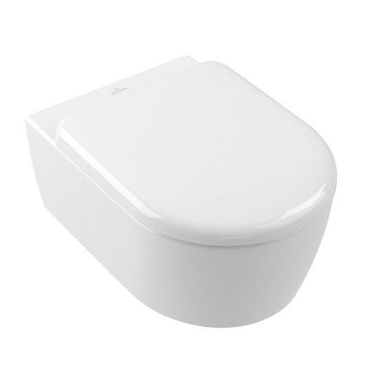 Унитаз подвесной Villeroy & Boch Skyla 5656CL01 безободковый, сиденье с микролифтом, альпийский белый