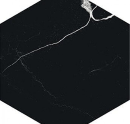 Esagona Nero 22.5x19.5