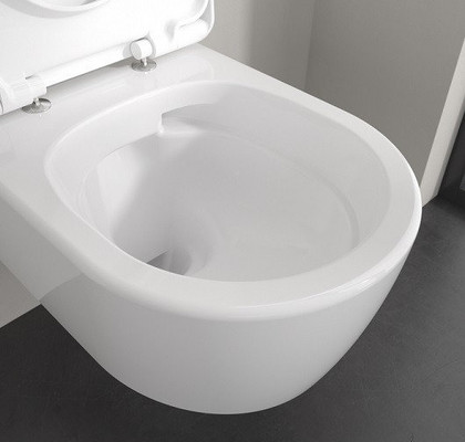 Унитаз подвесной Villeroy & Boch Skyla 5656CL01 безободковый, сиденье с микролифтом, альпийский белый